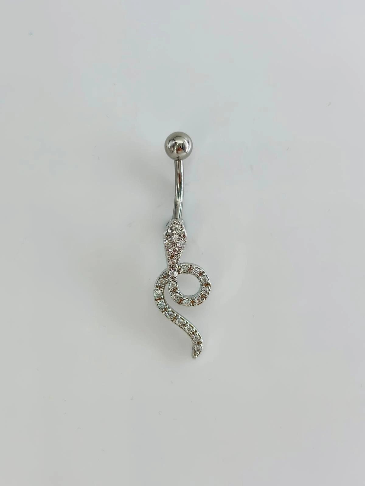 Yılan Detaylı Göbek Piercing - Pg0157
