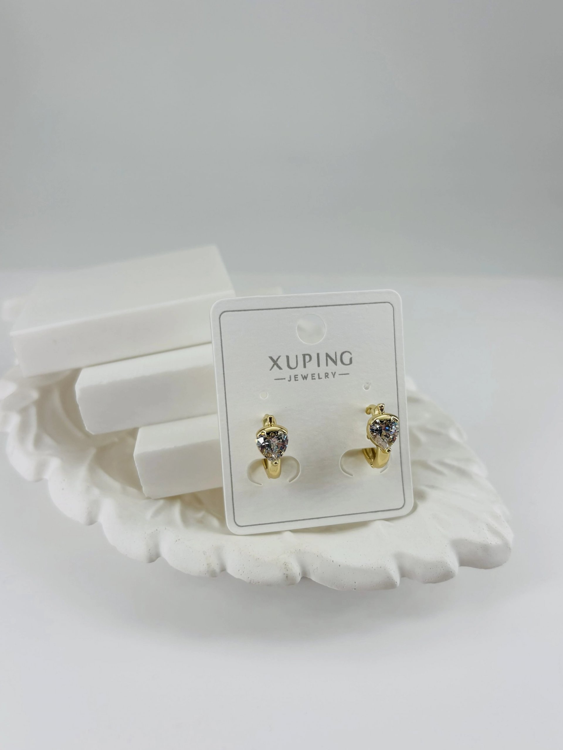 Zirkon Taşlı Pirinç Zirkon Küpe - Kp00318