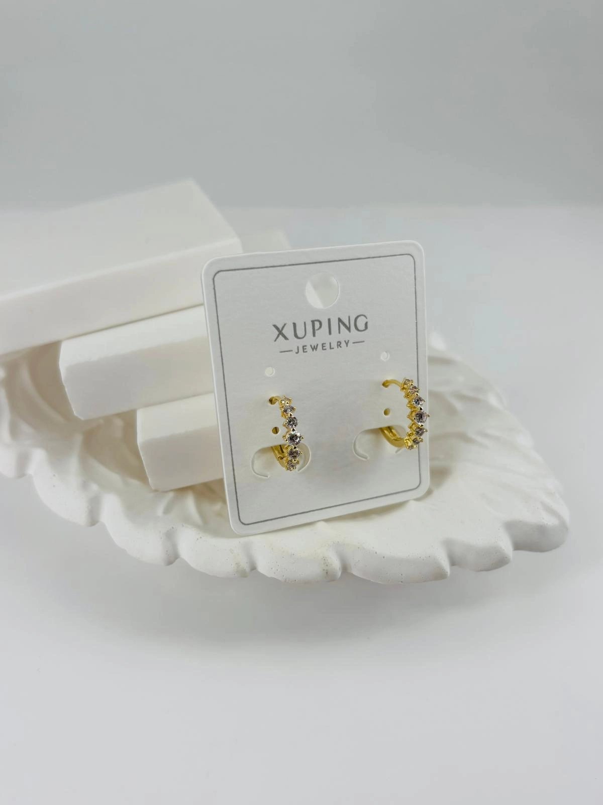 Zirkon Taşlı Pirinç Zirkon Küpe - Kp00320