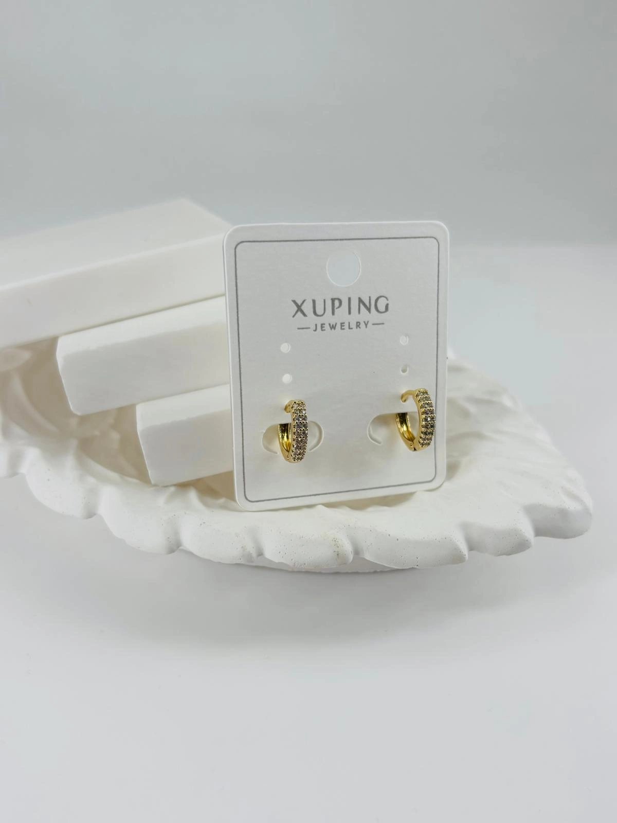 Zirkon Taşlı Pirinç Zirkon Küpe - Kp00323