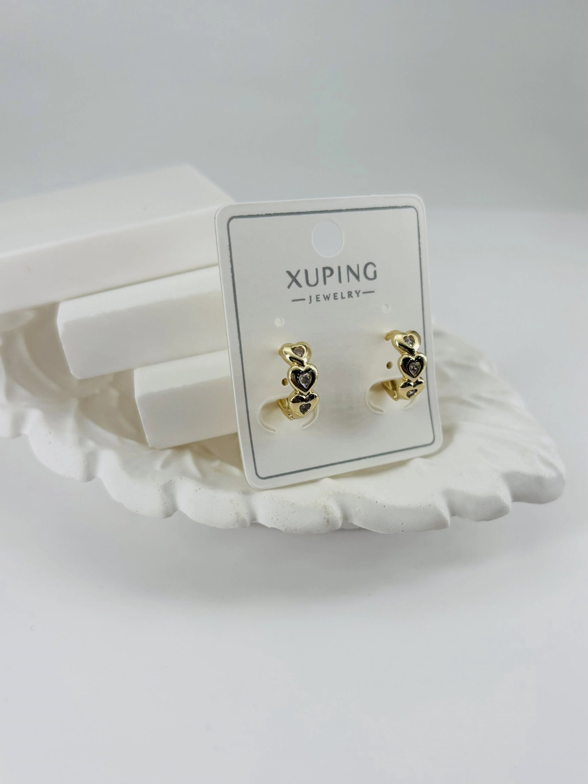 Zirkon Taşlı Pirinç Zirkon Küpe - Kp00348