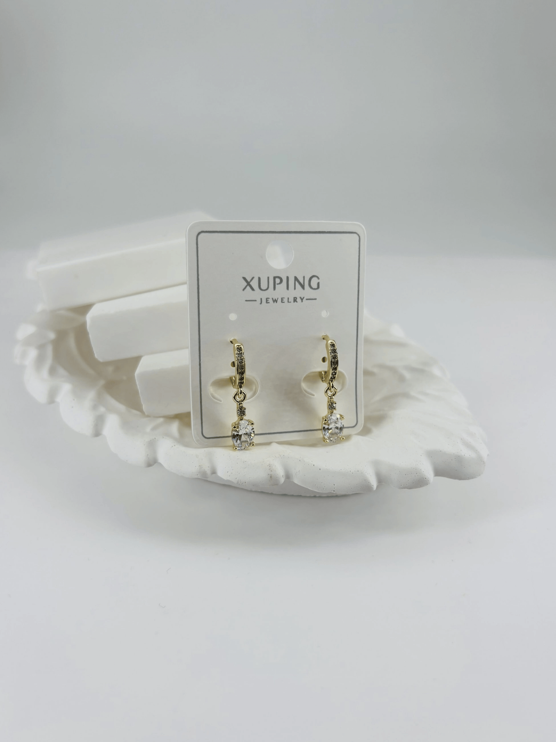 Zirkon Taşlı Pirinç Zirkon Küpe - Kp00350