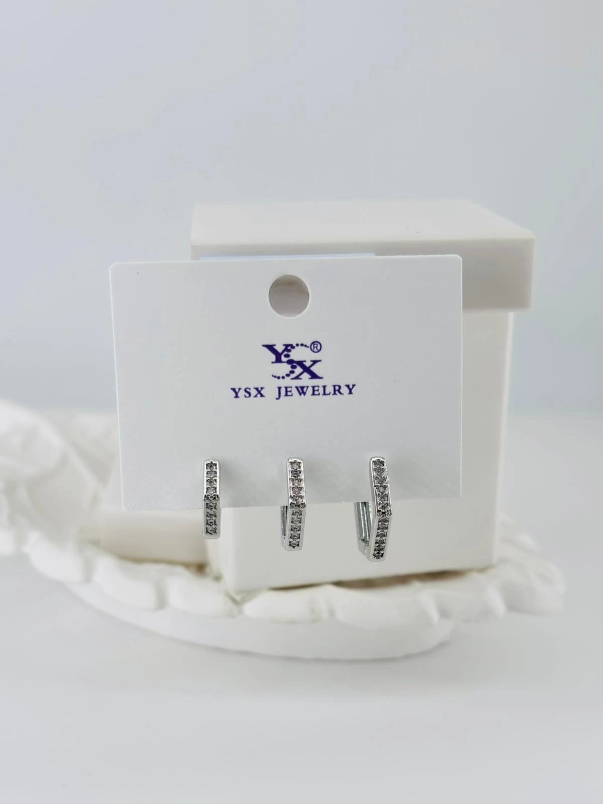 Zirkon Taşlı Üçlü Kombin Küpe - Kp00405