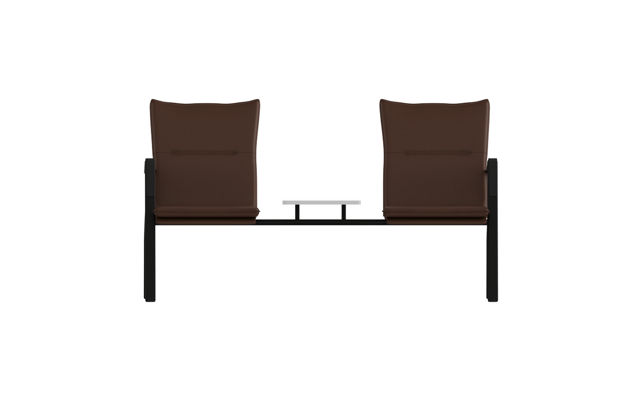 PRESTIGE Boyalı İkili Bekleme Koltuğu | Toz Boyalı Metal Çerçeveli Bekleme Sistemi | Gasell