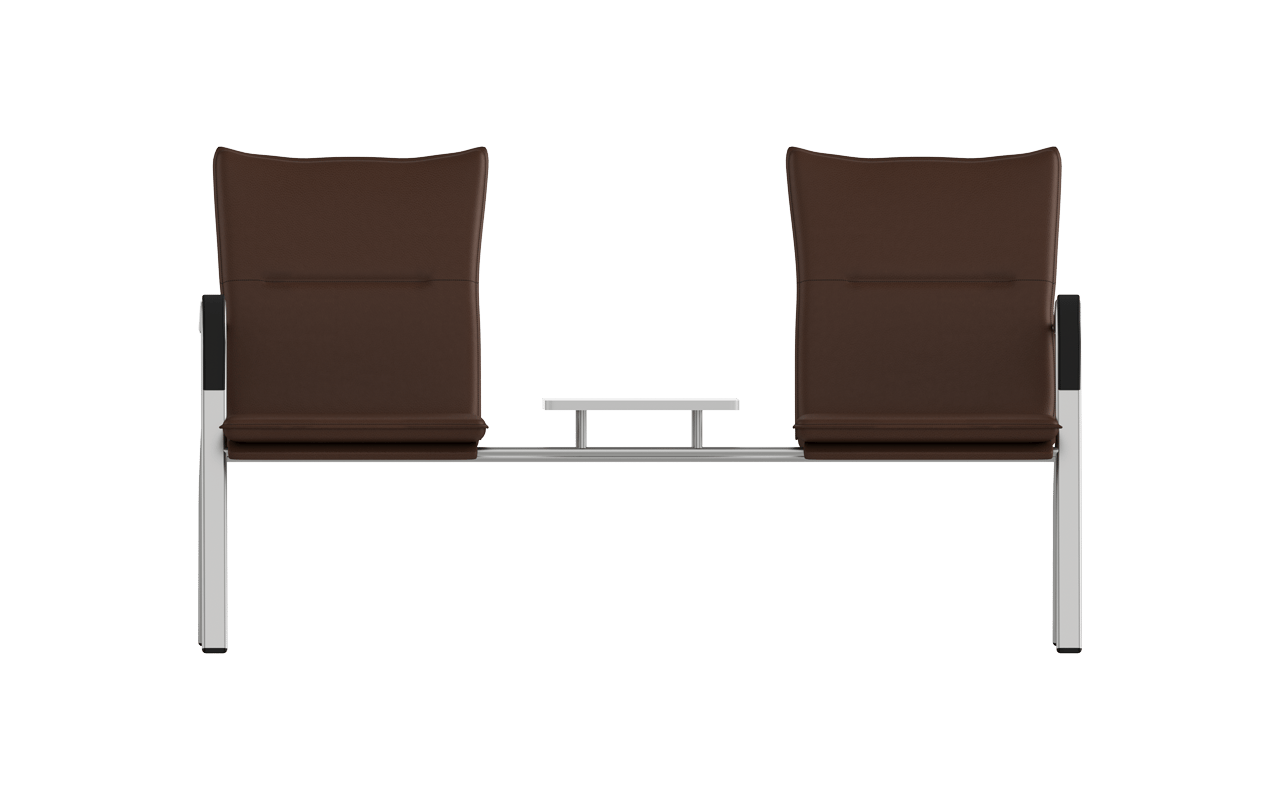 PRESTIGE İkili Bekleme Koltuğu | Krom Ayaklı Prestijli Bekleme Sistemi | Gasell