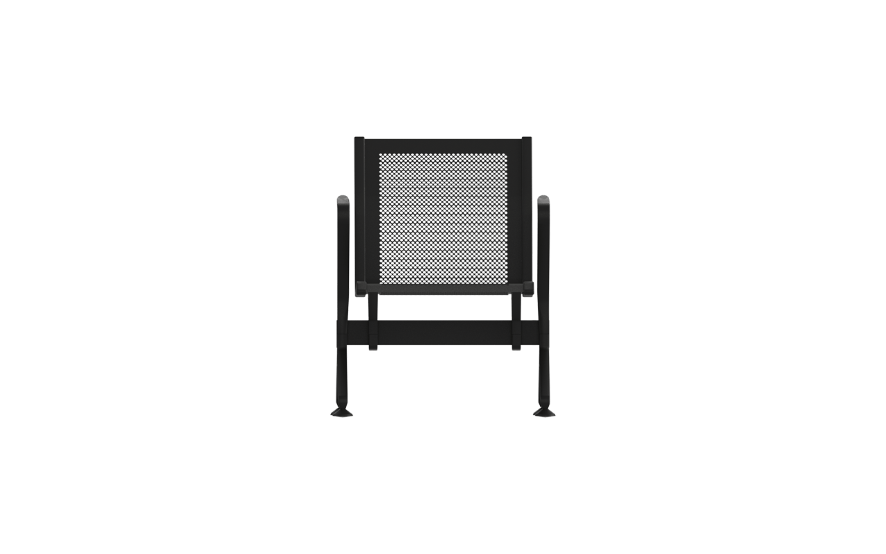 STEEL Tekli Terminal Bekleme Kollu | Mesh Terminal Koltuğu | Gasell