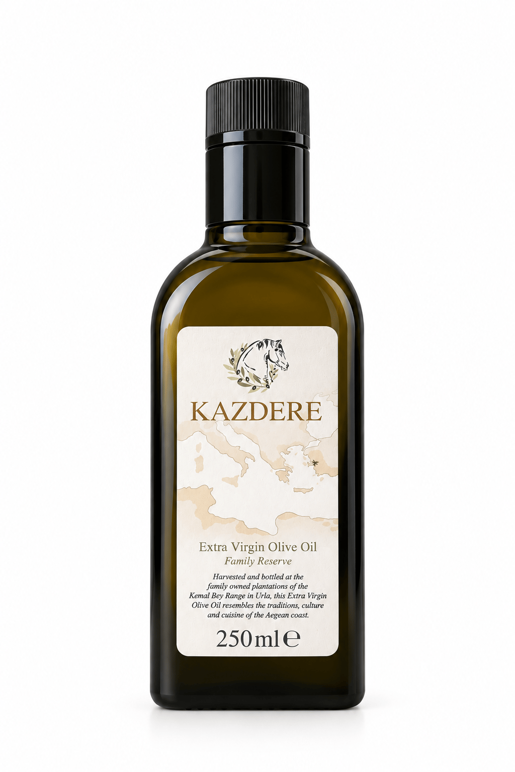 KAZDERE 2025/2026 Erken Hasat Soğuk Sıkım Natürel Sızma Zeytinyağı 250 ml 