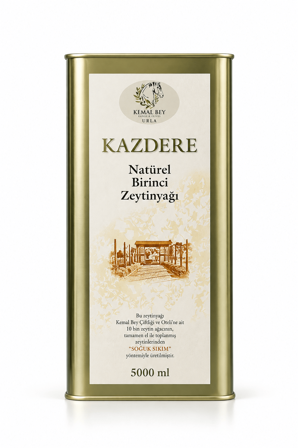 KAZDERE 2025/26 Naturel Birinci Zeytinyağı 5 L