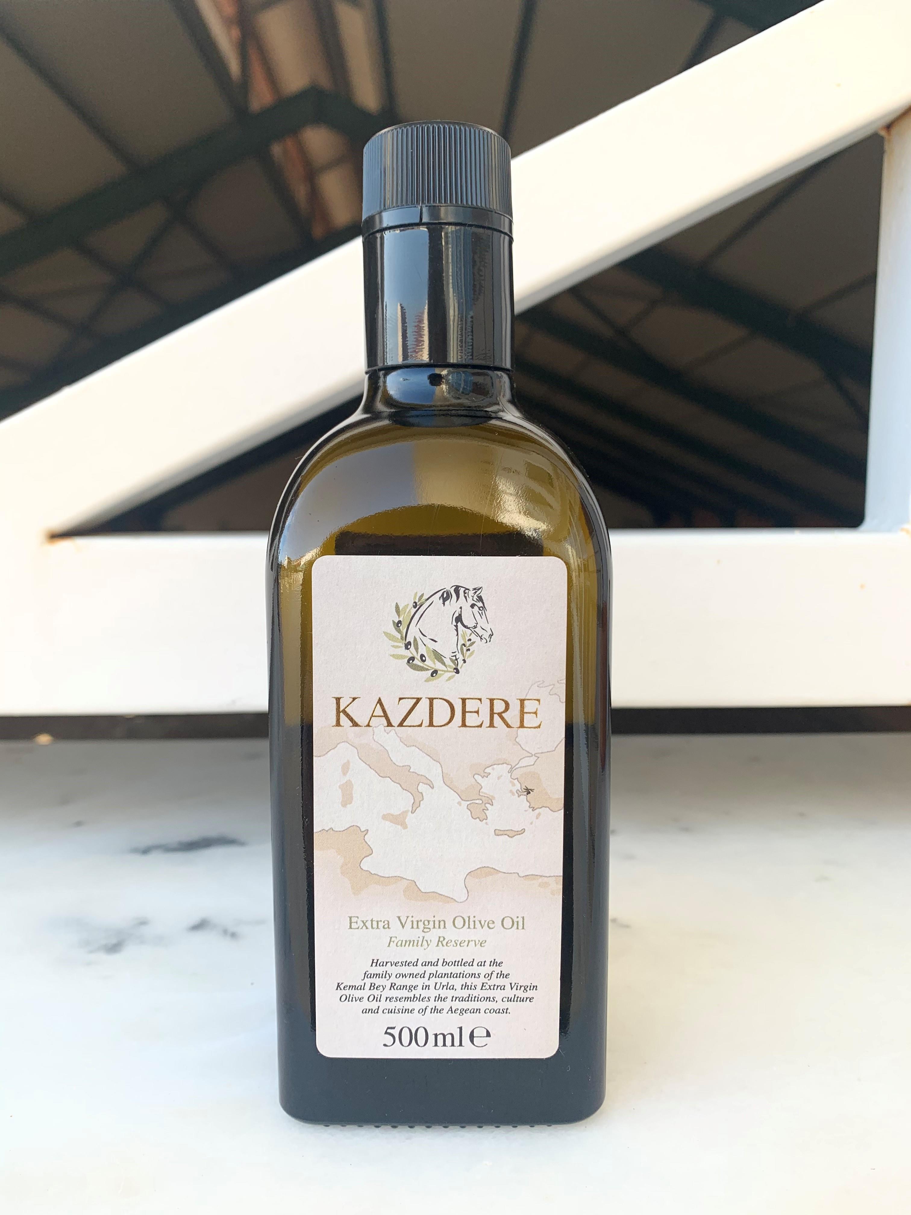 KAZDERE Erken Hasat Soğuk Sıkım Natürel Sızma Zeytinyağı 500 ml 