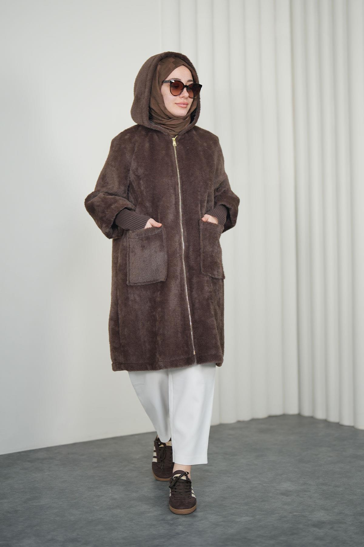 Angora Cepli Kaban - Kahve