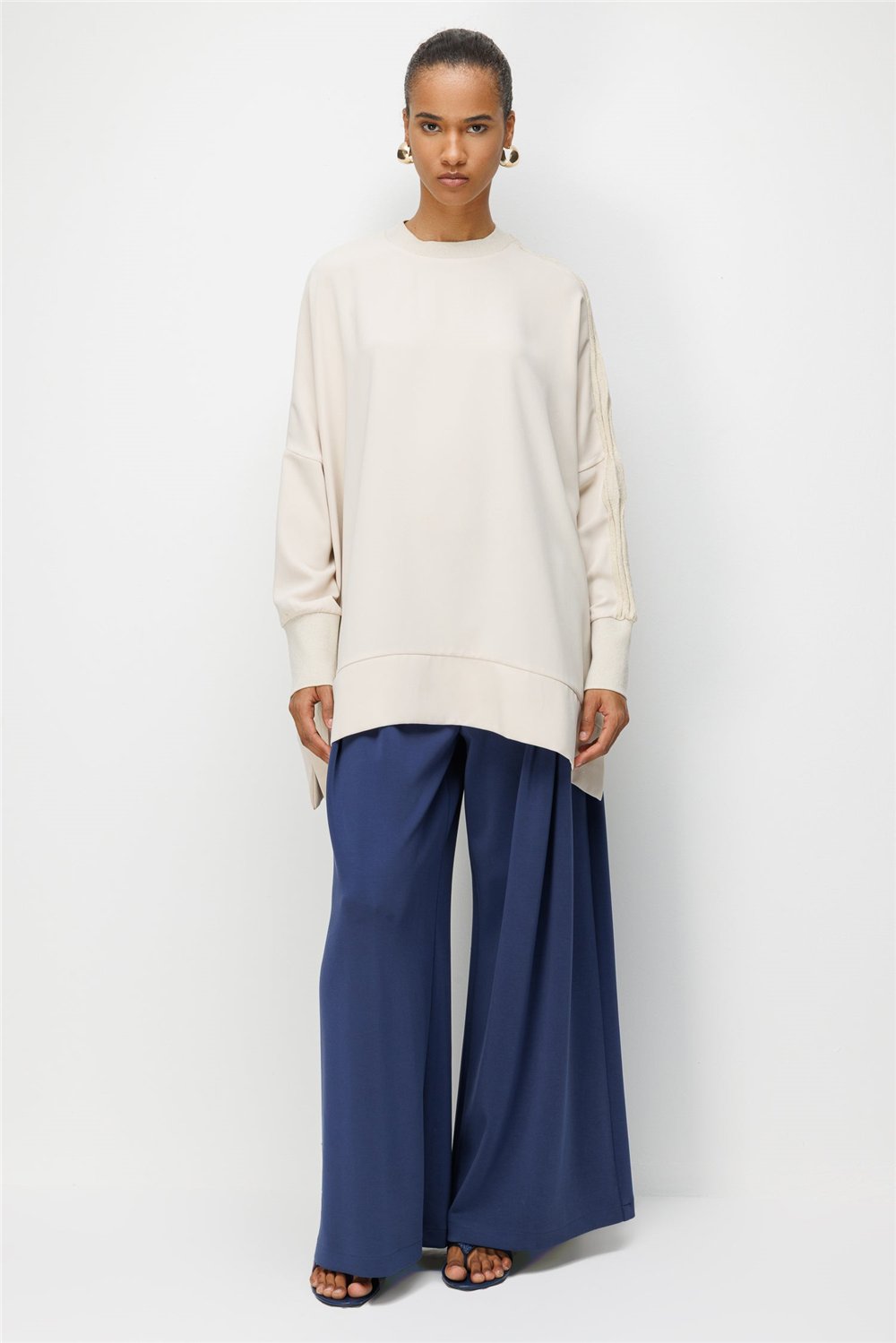 Ghisa 3610T4831 Kadın Düz Tunik