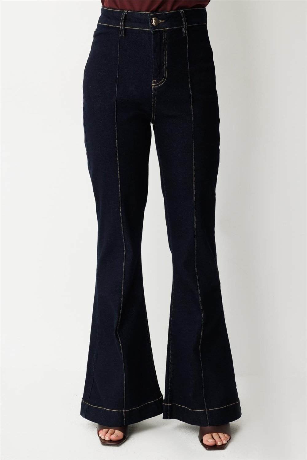 Ghisa 3611P8080 Kadın Cep Detaylı Denim Pantolon