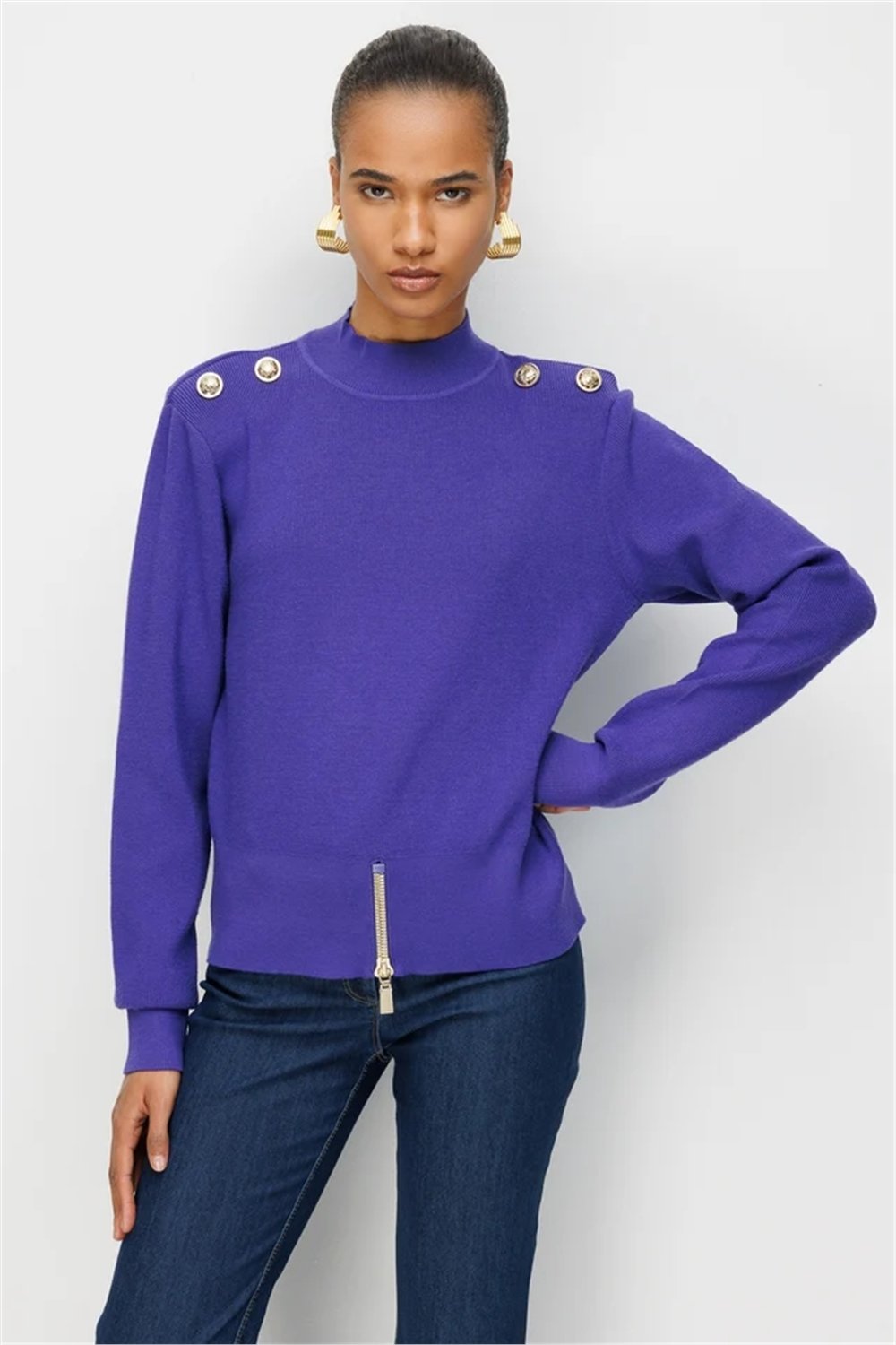 Ghisa 3620T4863 Kadın Düz Tunik