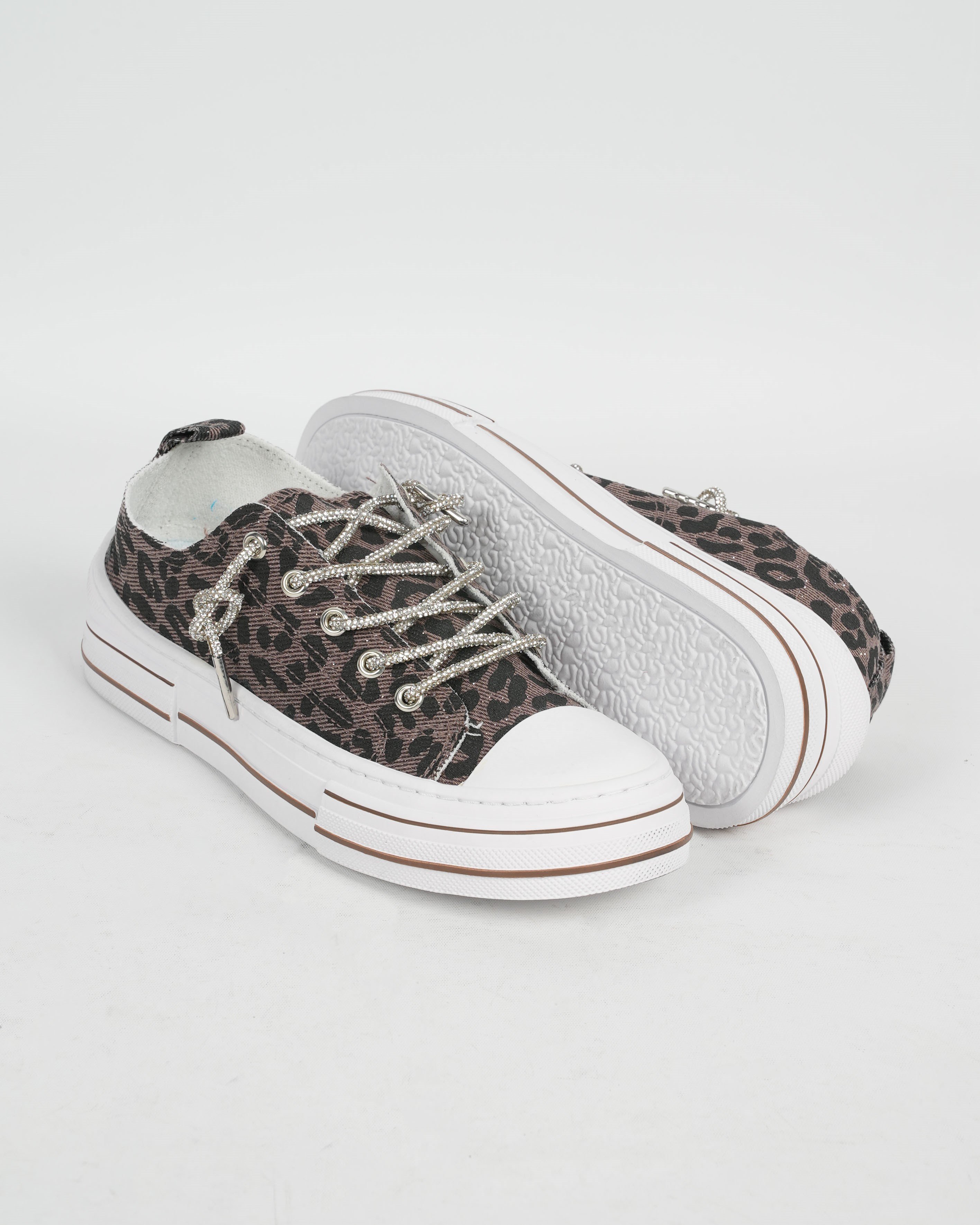 Guja 26Y281-3 Kadın Leopar Desenli Sneaker Ayakkabı