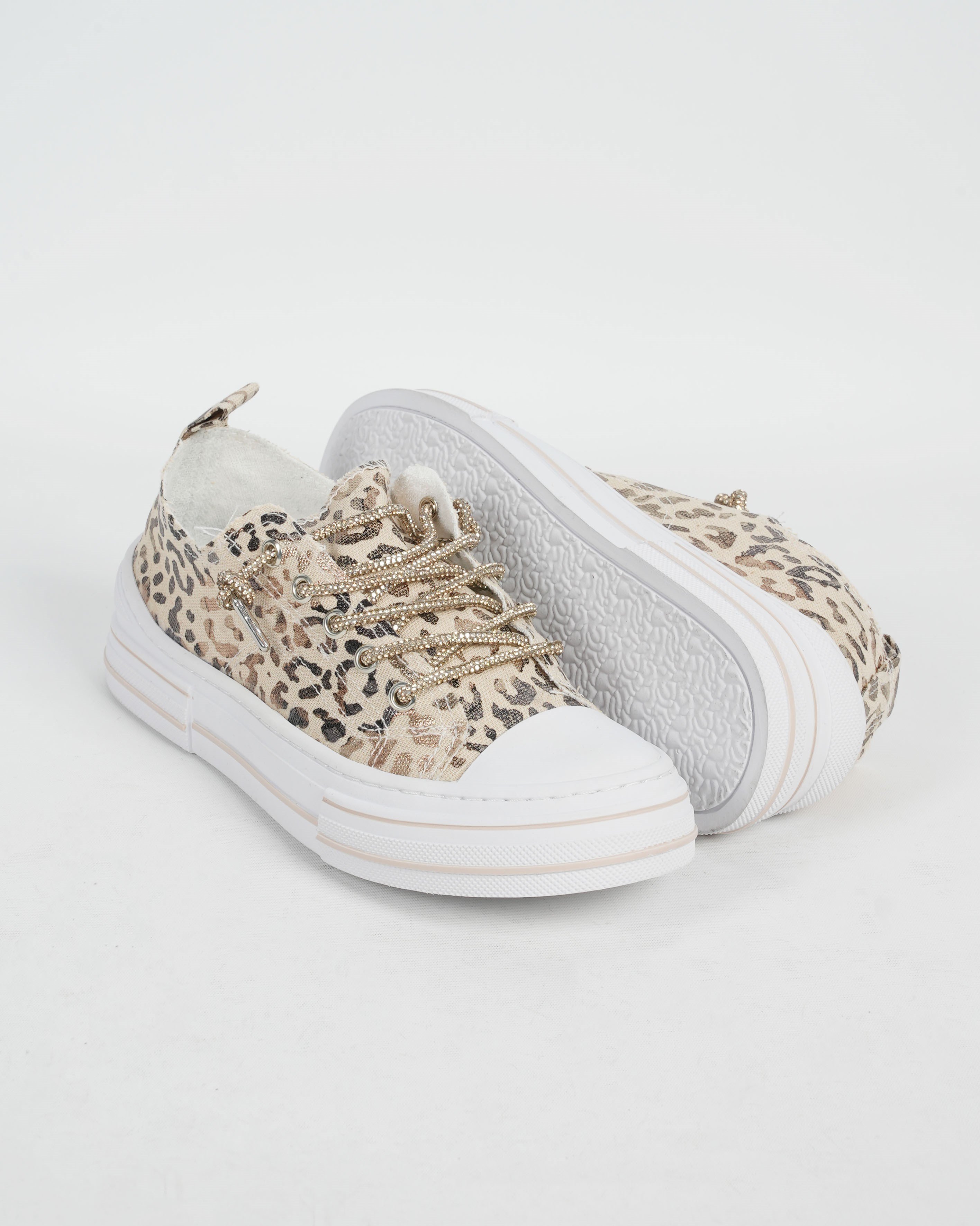 Guja 26Y281-3 Kadın Leopar Desenli Sneaker Ayakkabı
