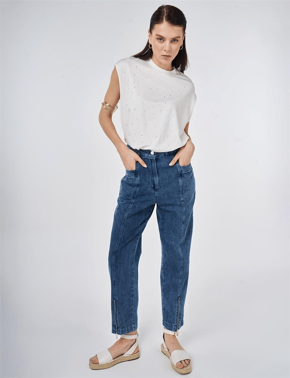 Kayra KA-B26-19046 Kadın Denim Pantolon