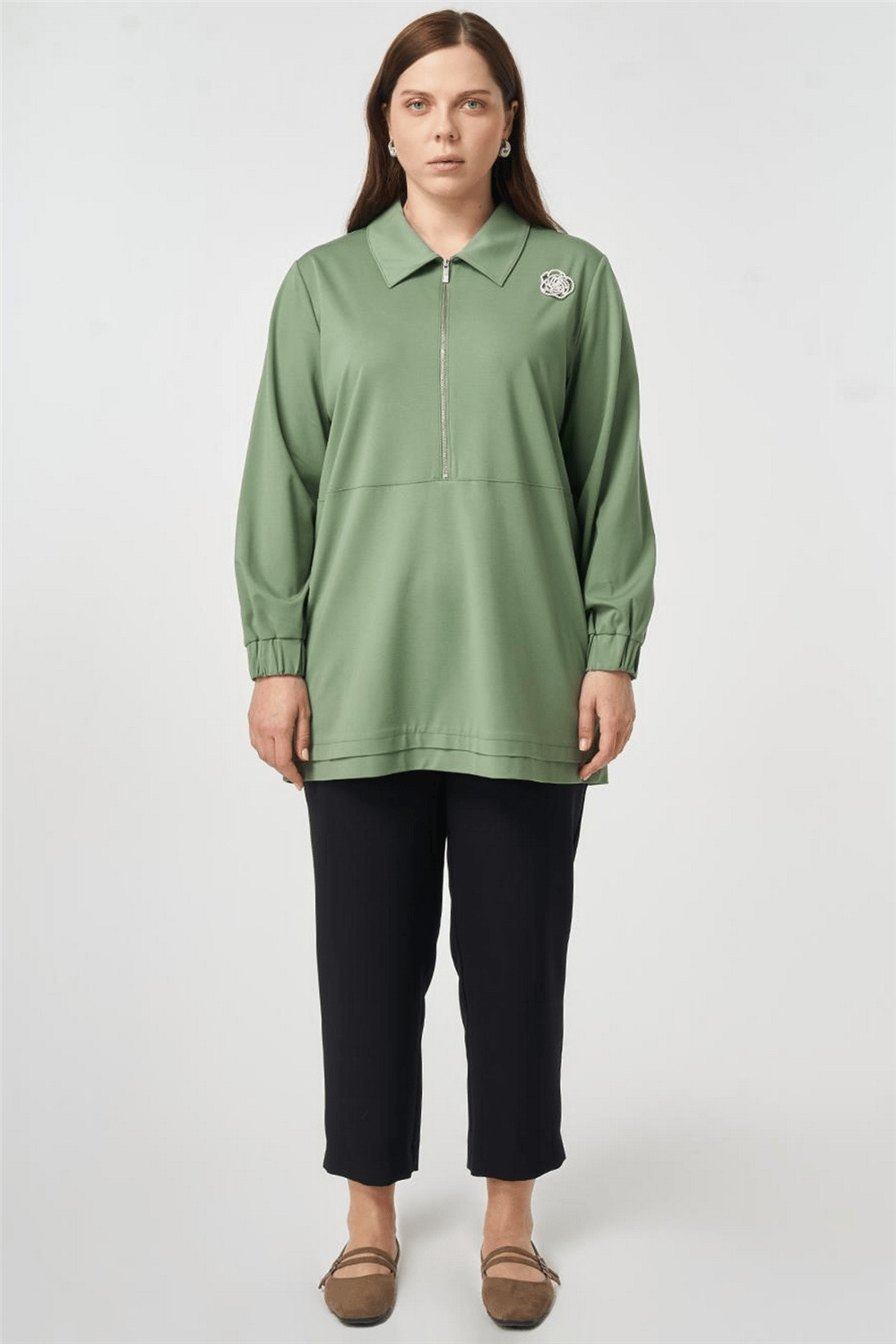 Kayra KA-B26-21081 Kadın Bronşlu Tunik