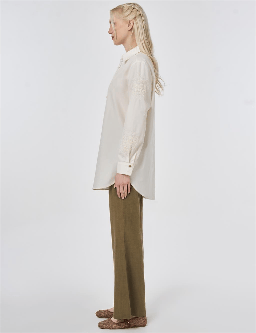 Kayra KA-B26-21119 Kadın İşlemeli Tunik
