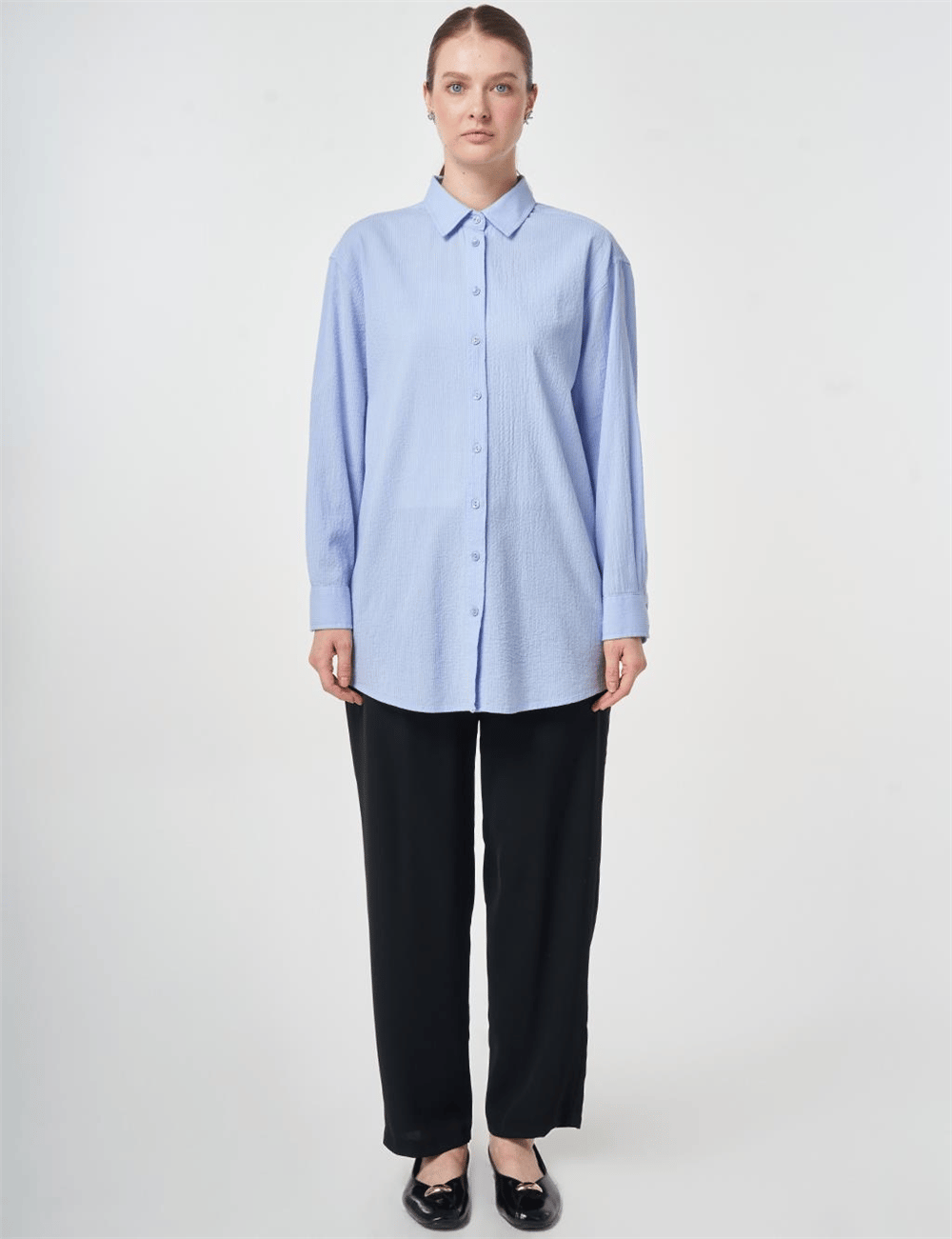 Kayra KA-B26-21121 Kadın Düz Tunik