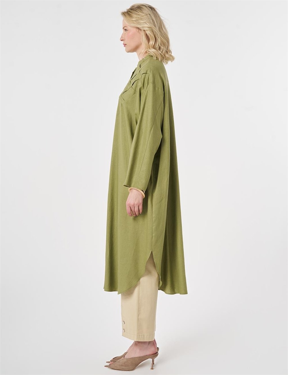 Kayra KA-B26-21186 Kadın Baklava Desenli Tunik