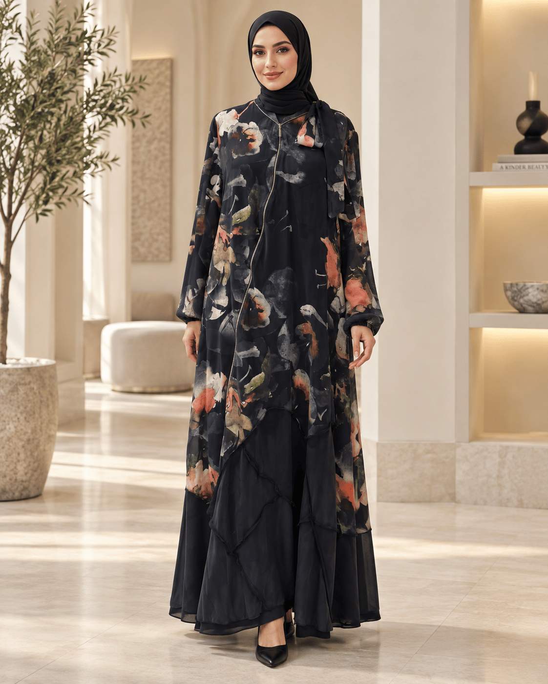 Misswhence 39802 Kadın Çiçekli Elbise
