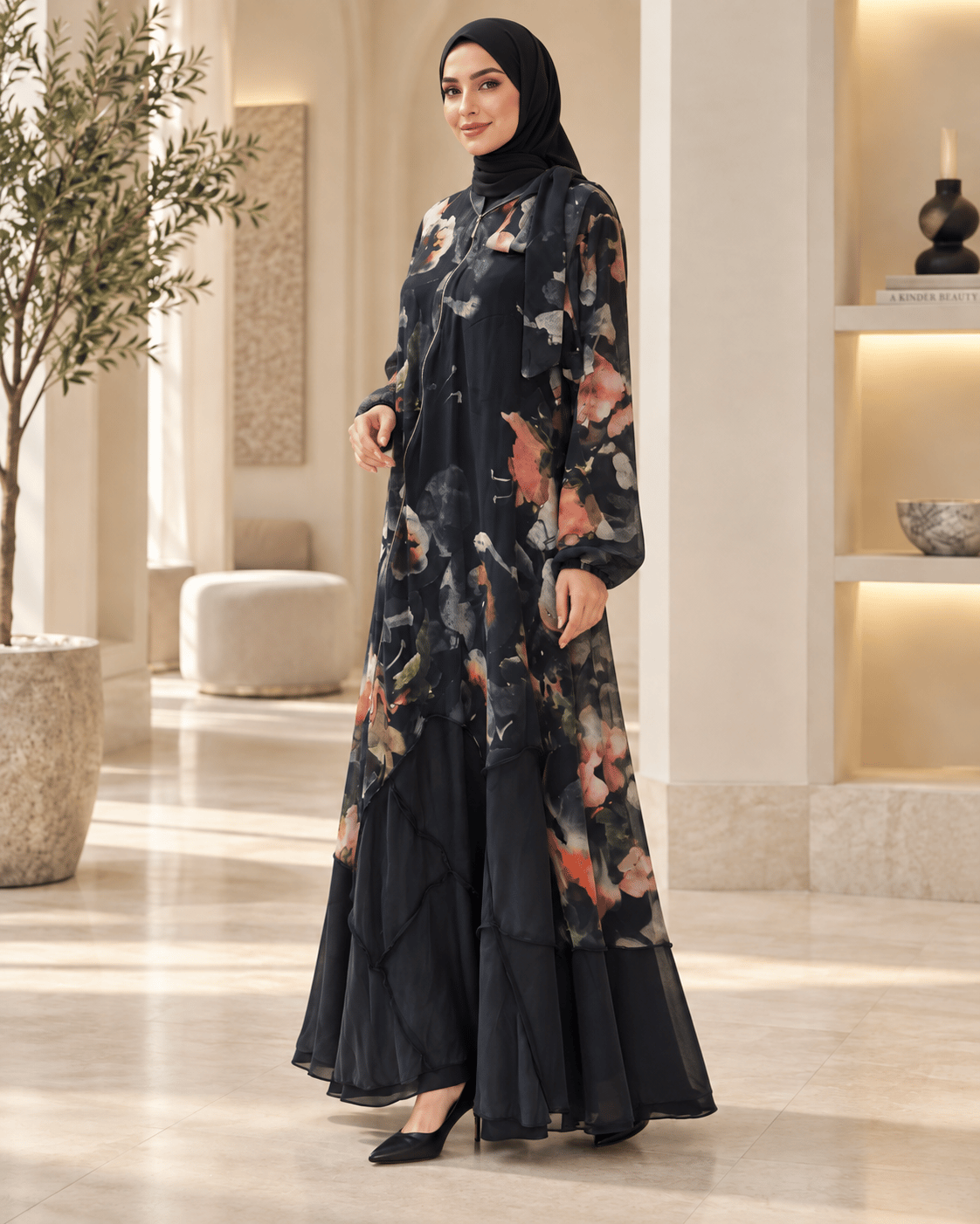 Misswhence 39802 Kadın Çiçekli Elbise