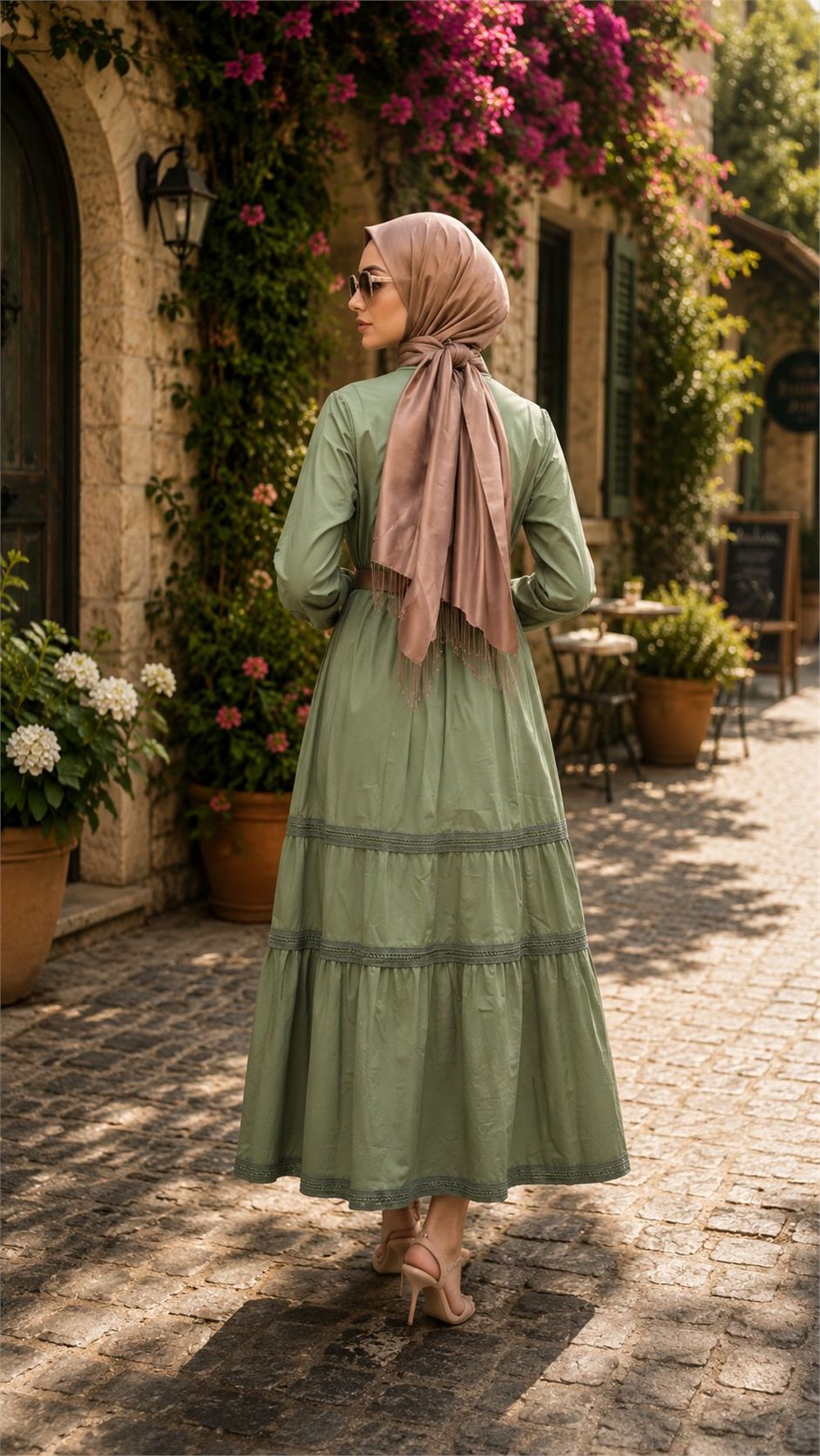 Misswhence 39807  Kadın Çiçekli Elbise