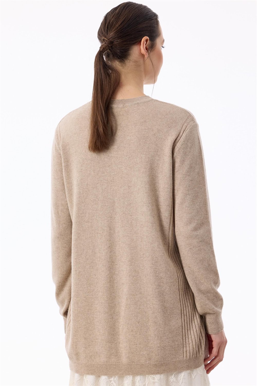TIĞ TRİKO TNK218671 Kadın Basic Cashmere Triko Tunik