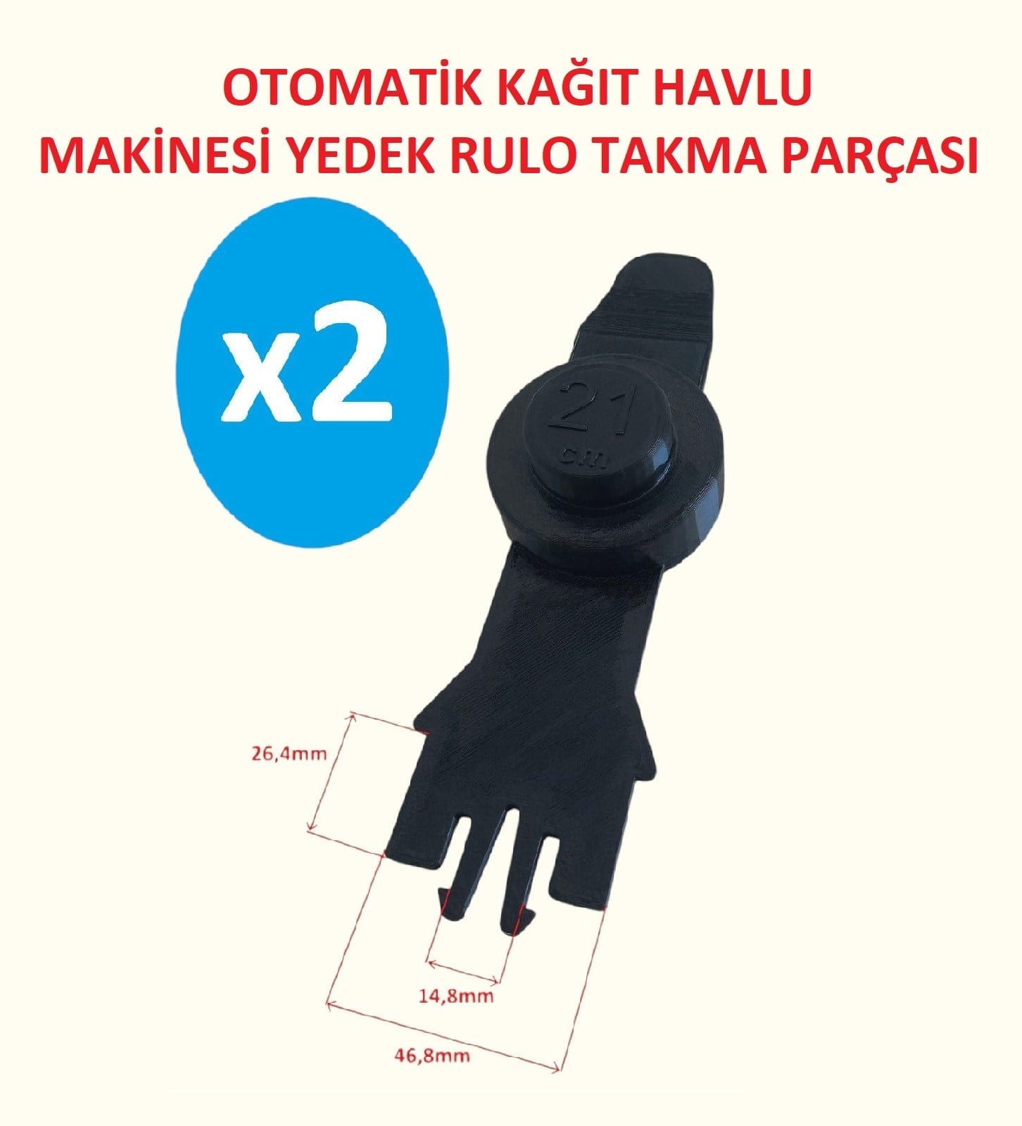 CAR 21cm Otomatik Kağıt Havlu Dispanseri Yedek Parça 2 Adet