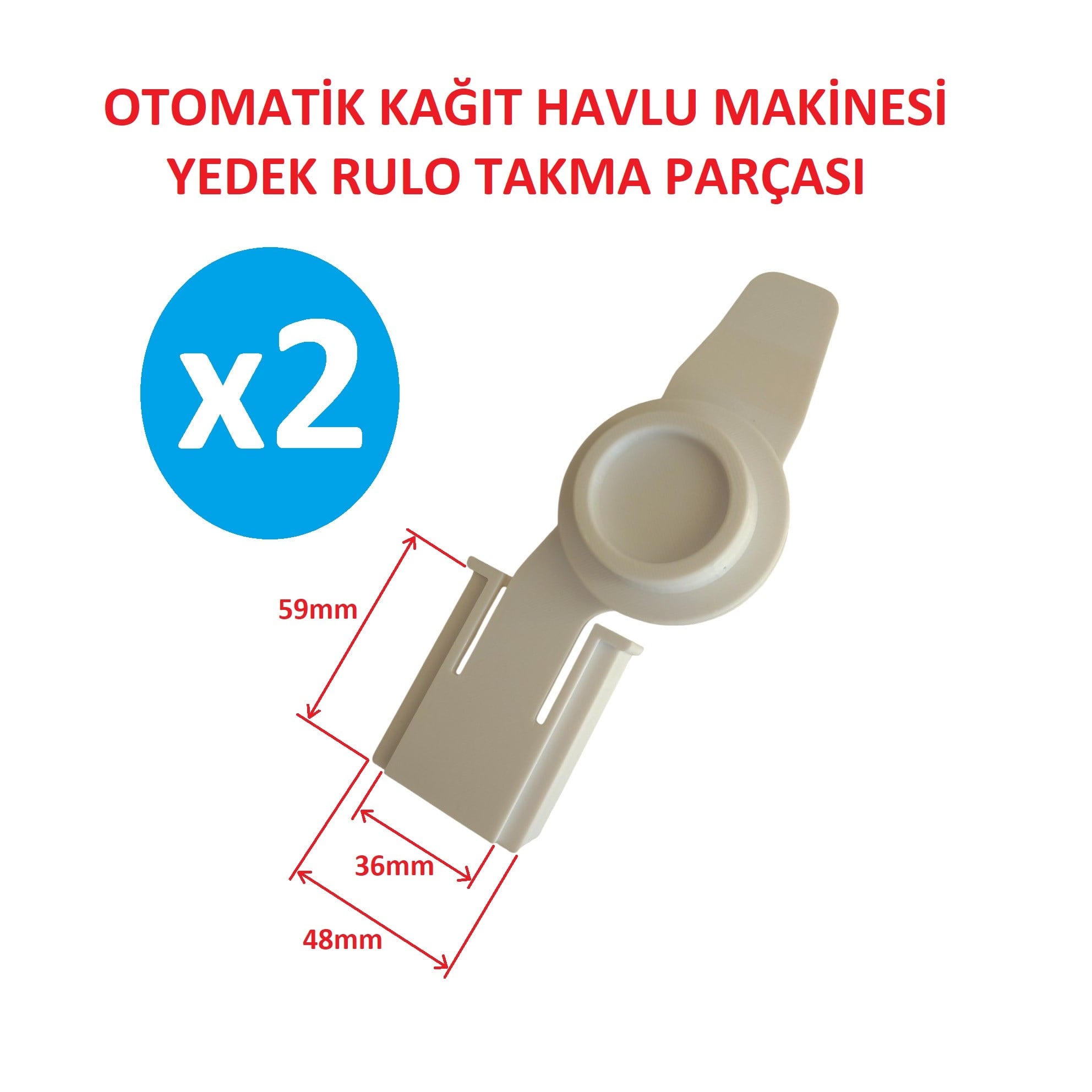 RULO 21cm Otomatik Kağıt Havlu Dispanseri Yedek Parça Beyaz - 2 Adet
