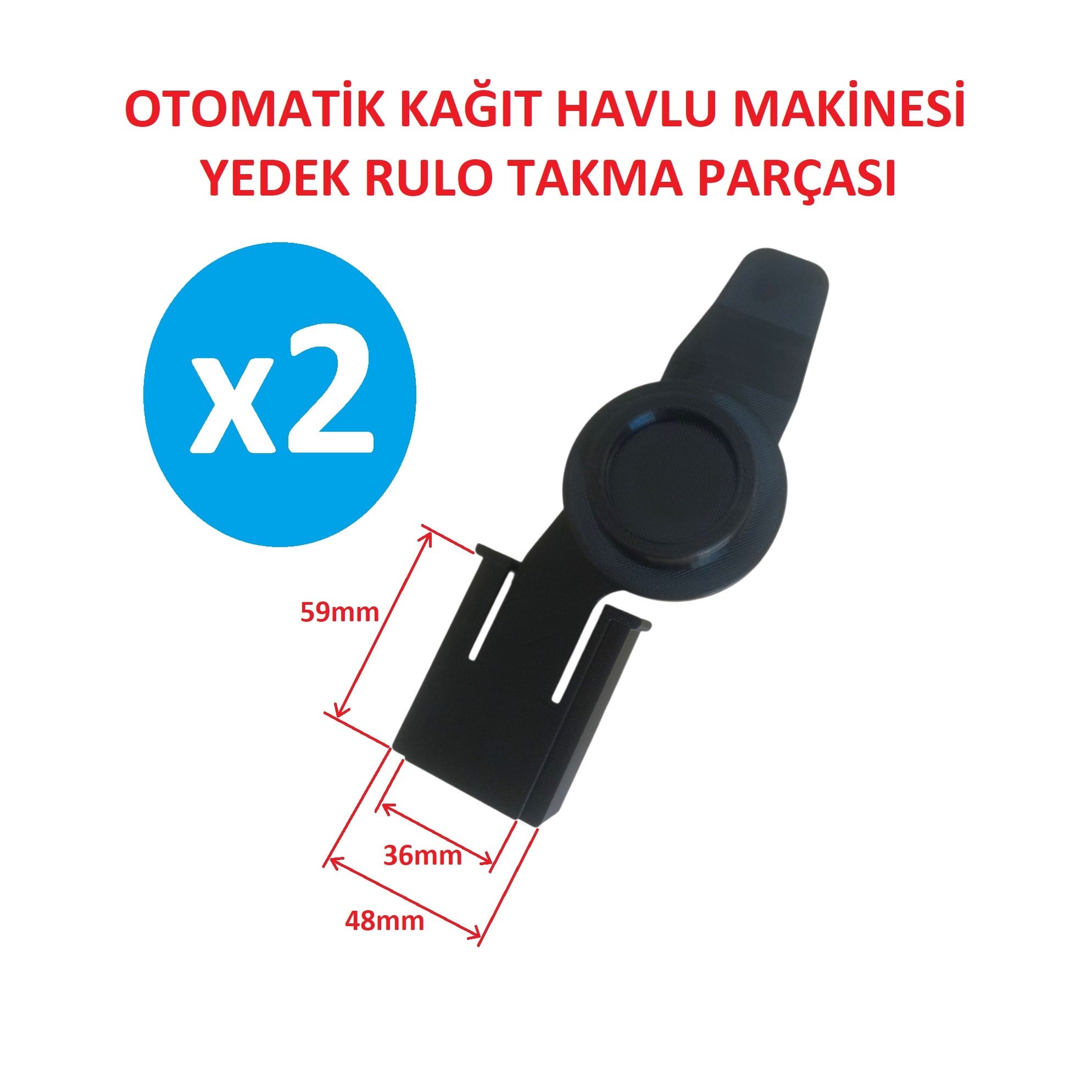 RULO 21cm Otomatik Kağıt Havlu Dispanseri Yedek Parça Siyah - 2 Adet