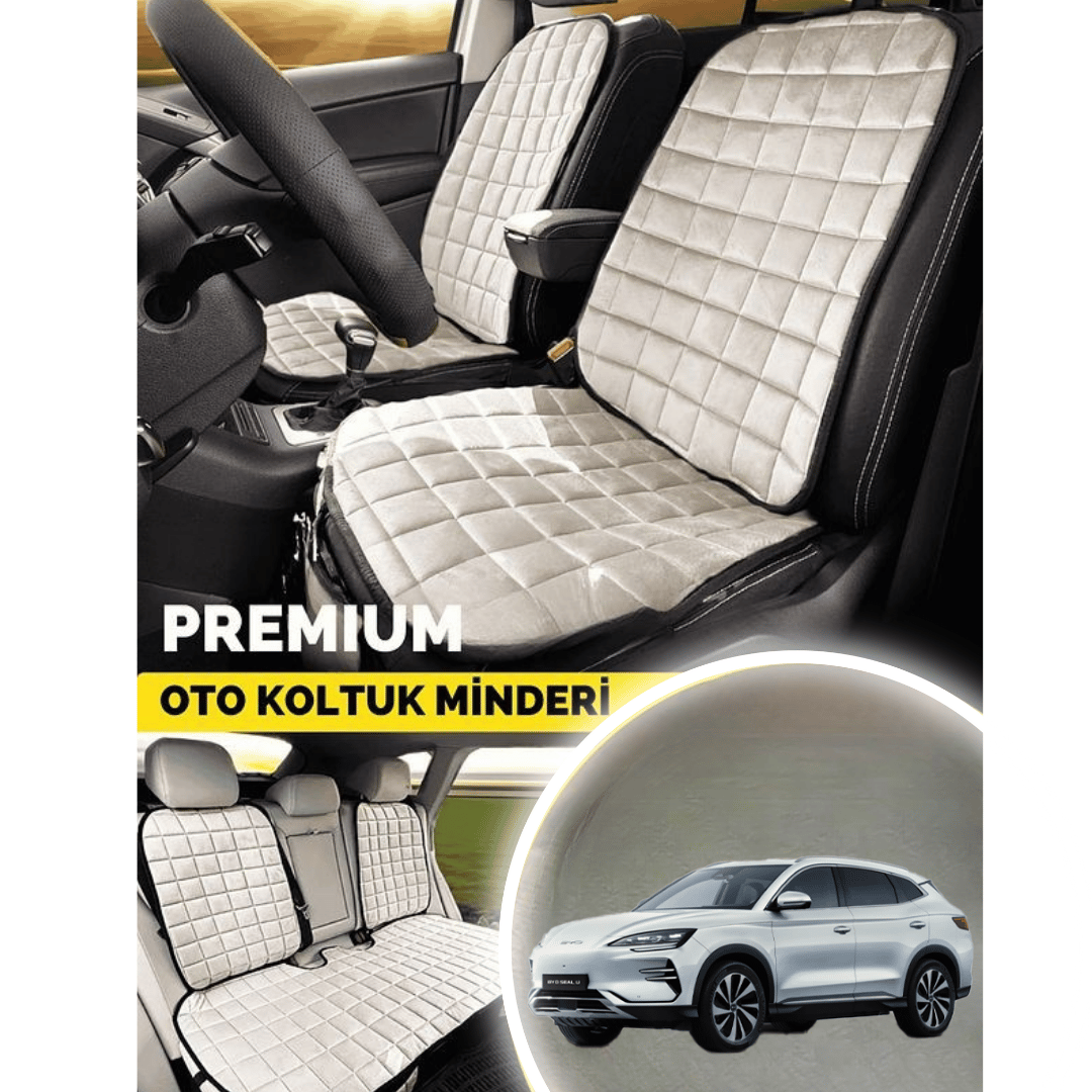 Byd Seol U Koltuk Minderi Ortopedik Cepli Araç  ve Kılıf Seti – Tam Uyumlu, Bej Renk, Konforlu Tasarım