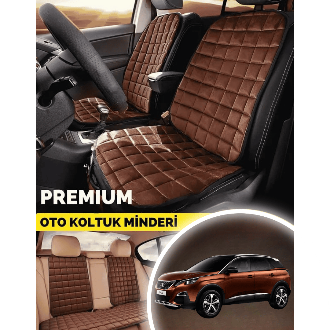 Peugeot 3008 Koltuk Minderi Ortopedik Cepli Araç  ve Kılıf Seti – Tam Uyumlu, TabaRenk, Konforlu Tasarım