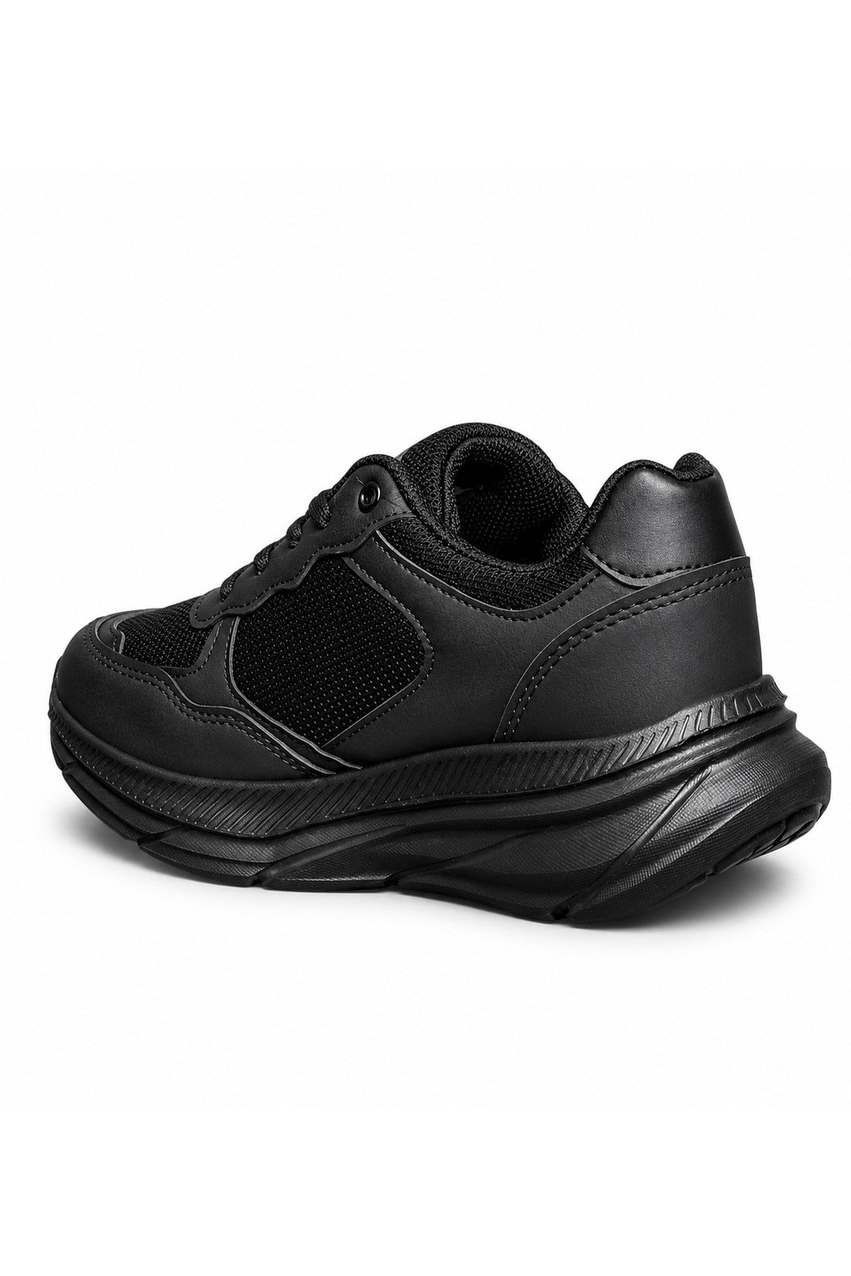 Celira Tmp Siyah File Cilt Kadın Sneakers Spor Aykkabı