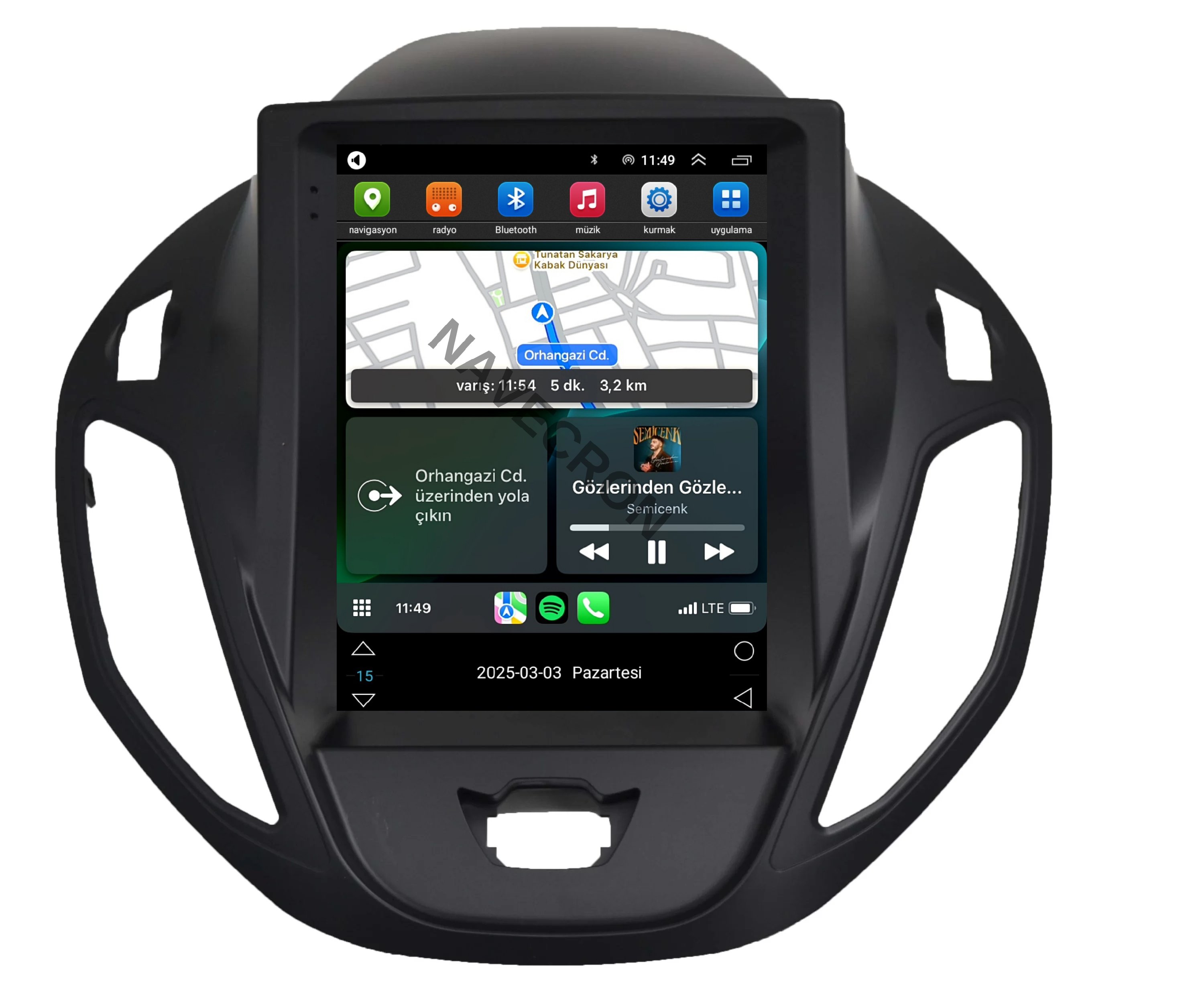 FORD COURIER UYUMLU 4/64 TESLA ANDROID MULTİMEDYA