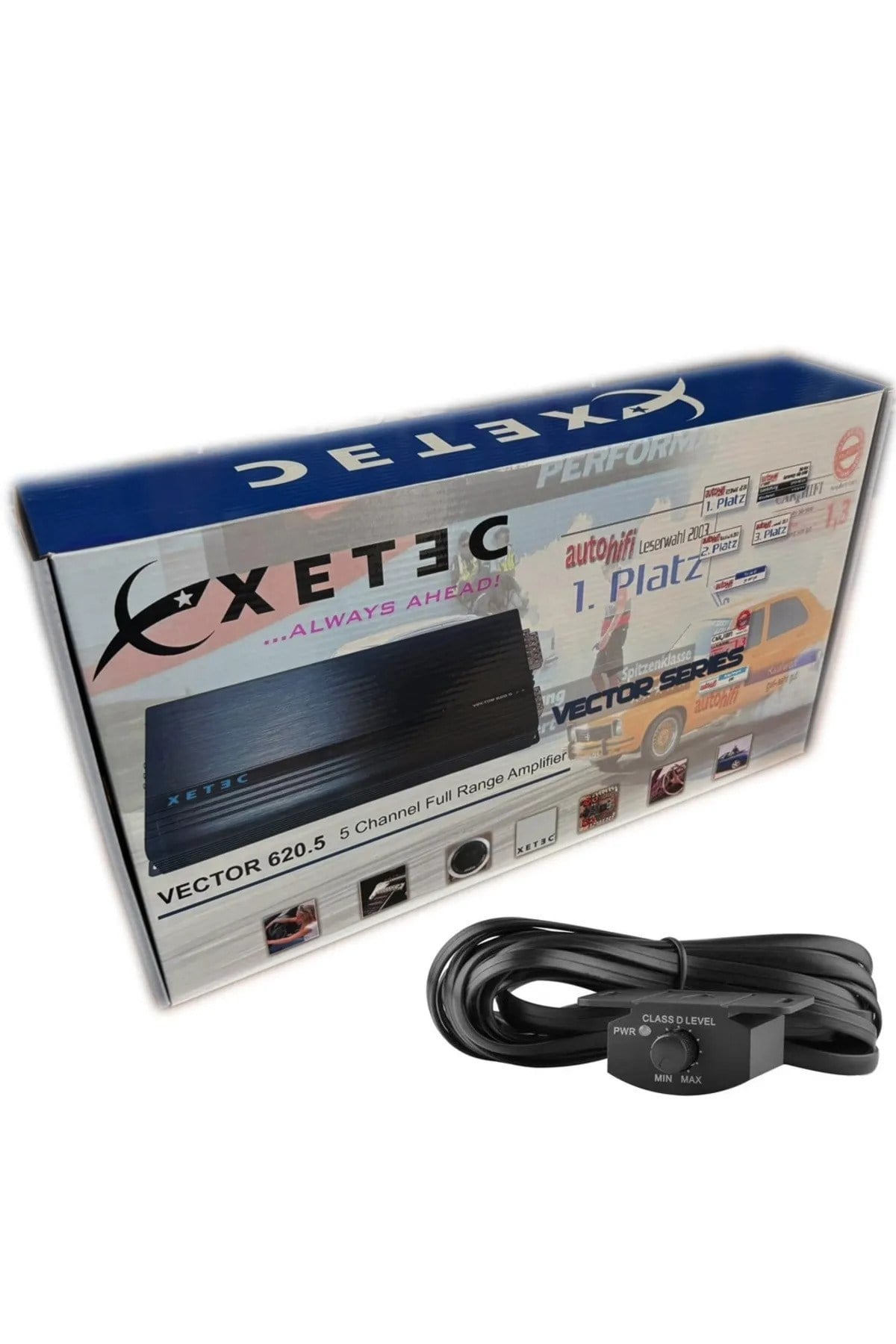 XETEC VECTOR 620.5 5 KANAL AMFİ 4ohmx80 RMS + 1x300 RMS