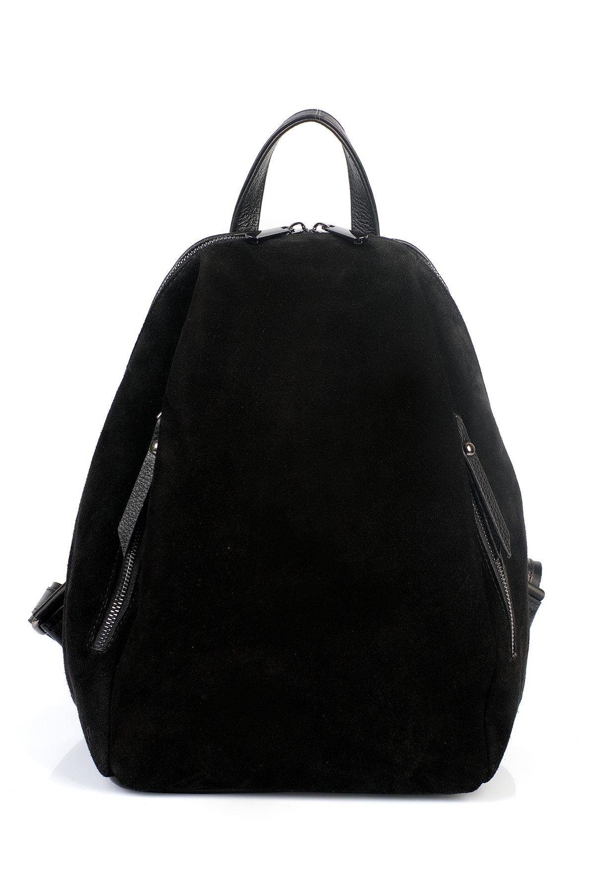 Hakiki Deri Süet Kadın Sırt Çantası YC042043HSD