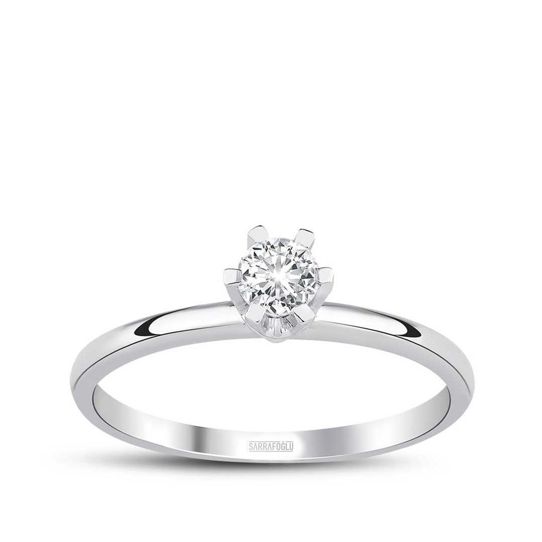 0.15 Karat Flora Tektaş Pırlanta Yüzük