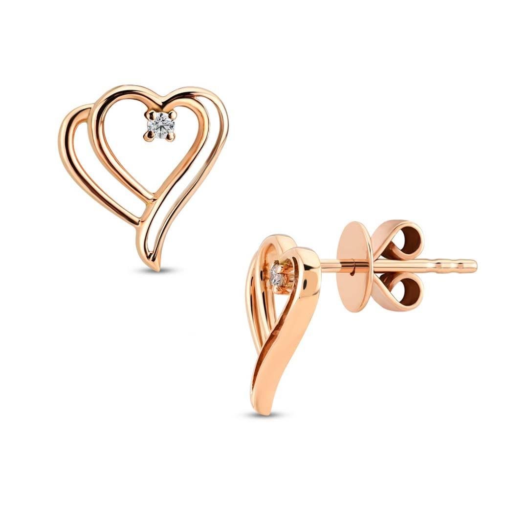 0.03 Karat Tasarım Küpe