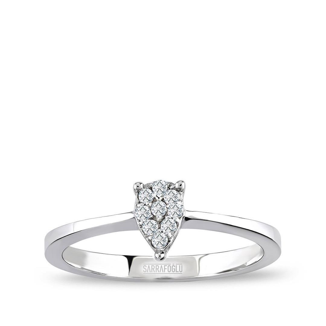 0.10 Karat Tasarım Taşlı Yüzük