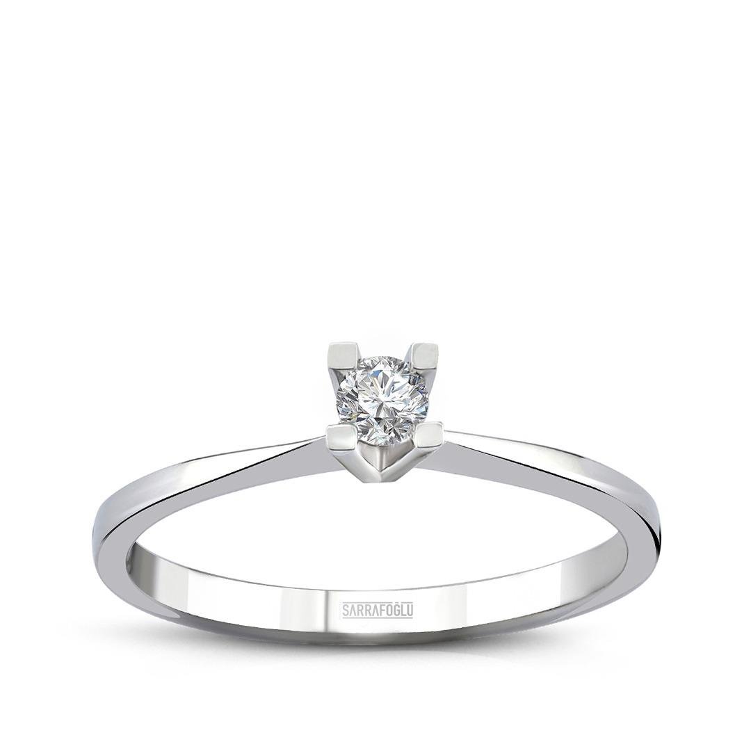 0.10 Karat Diana Tektaş Pırlanta Yüzük