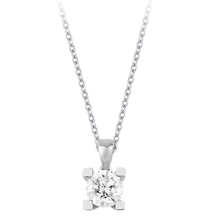 0.50 Karat Tektaş Pırlanta Kolye