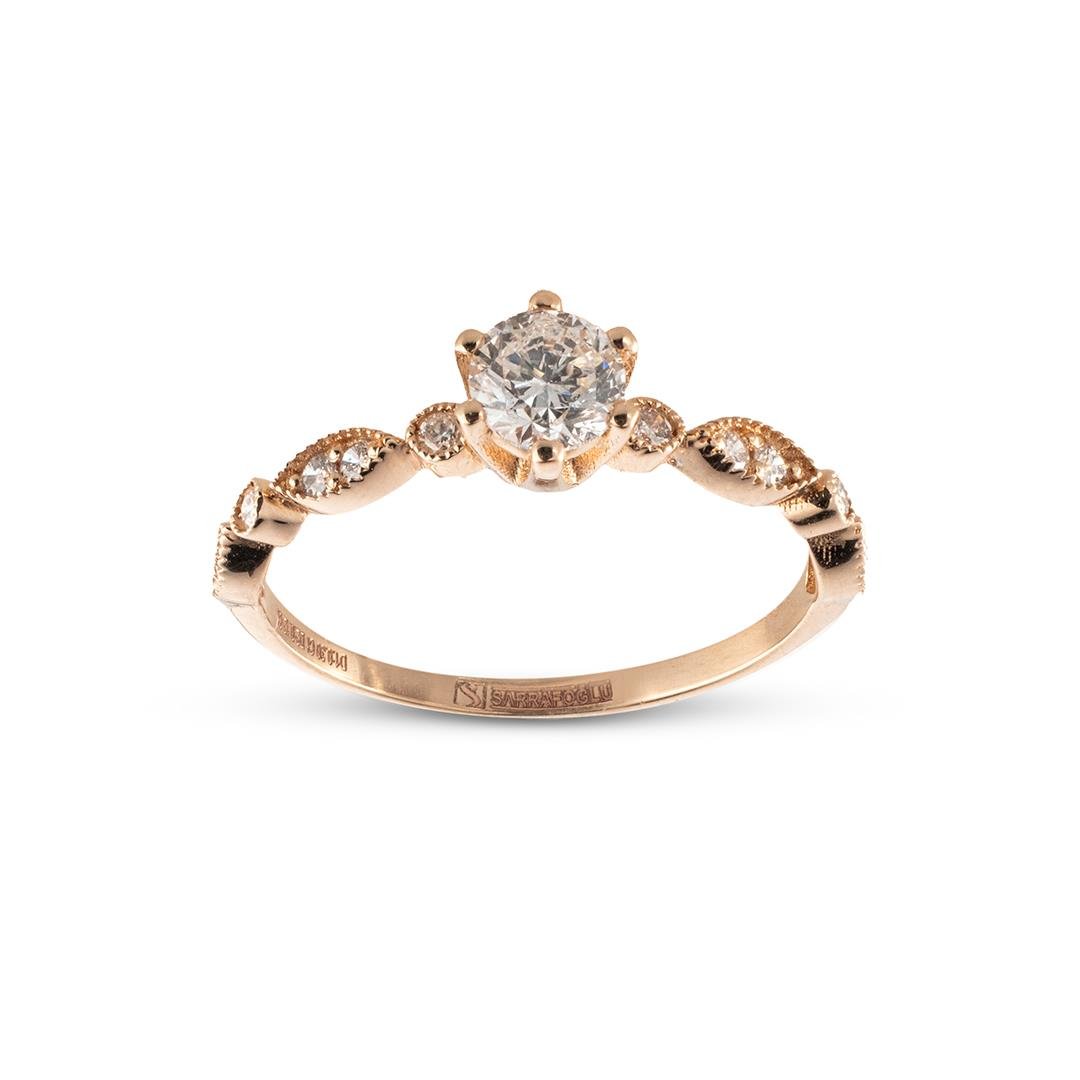 0.42 Karat Pırlanta Retro Yüzük