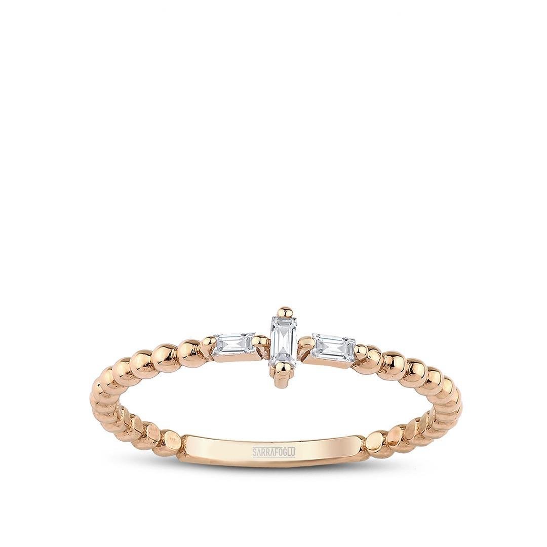 0.06 Karat Baget Pırlanta Yüzük