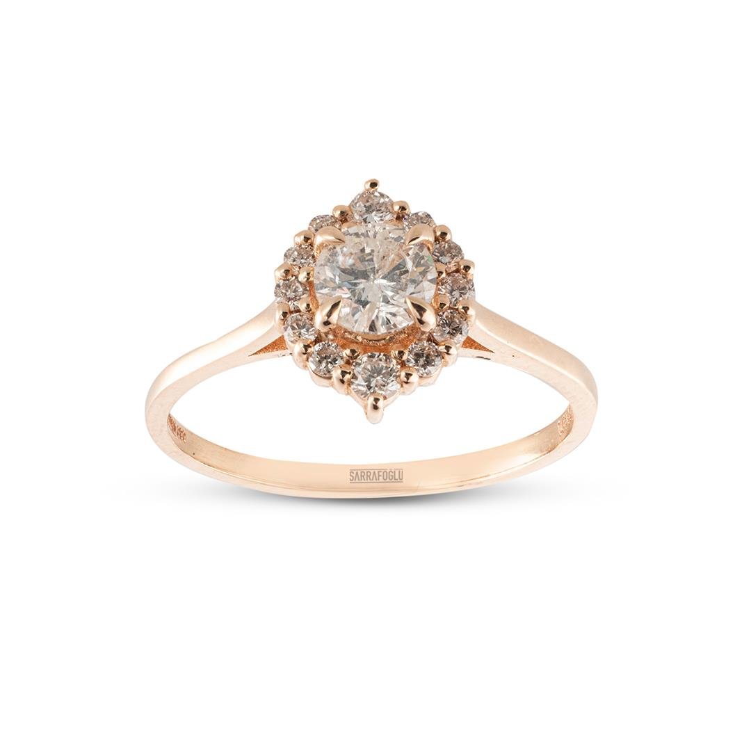 0.46 Karat Pırlanta Retro Yüzük