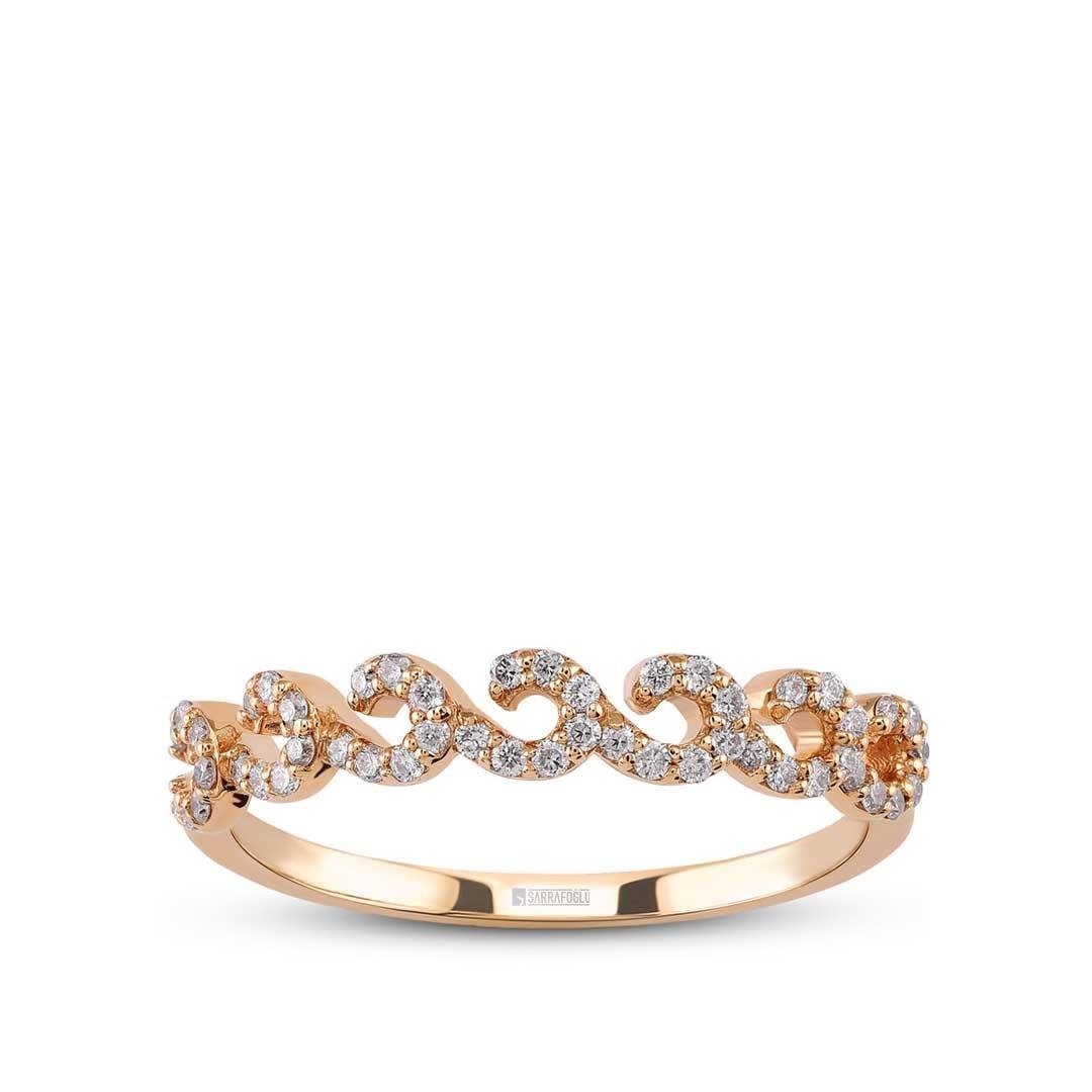 0.20 Karat Yarımtur Tasarım Yüzük