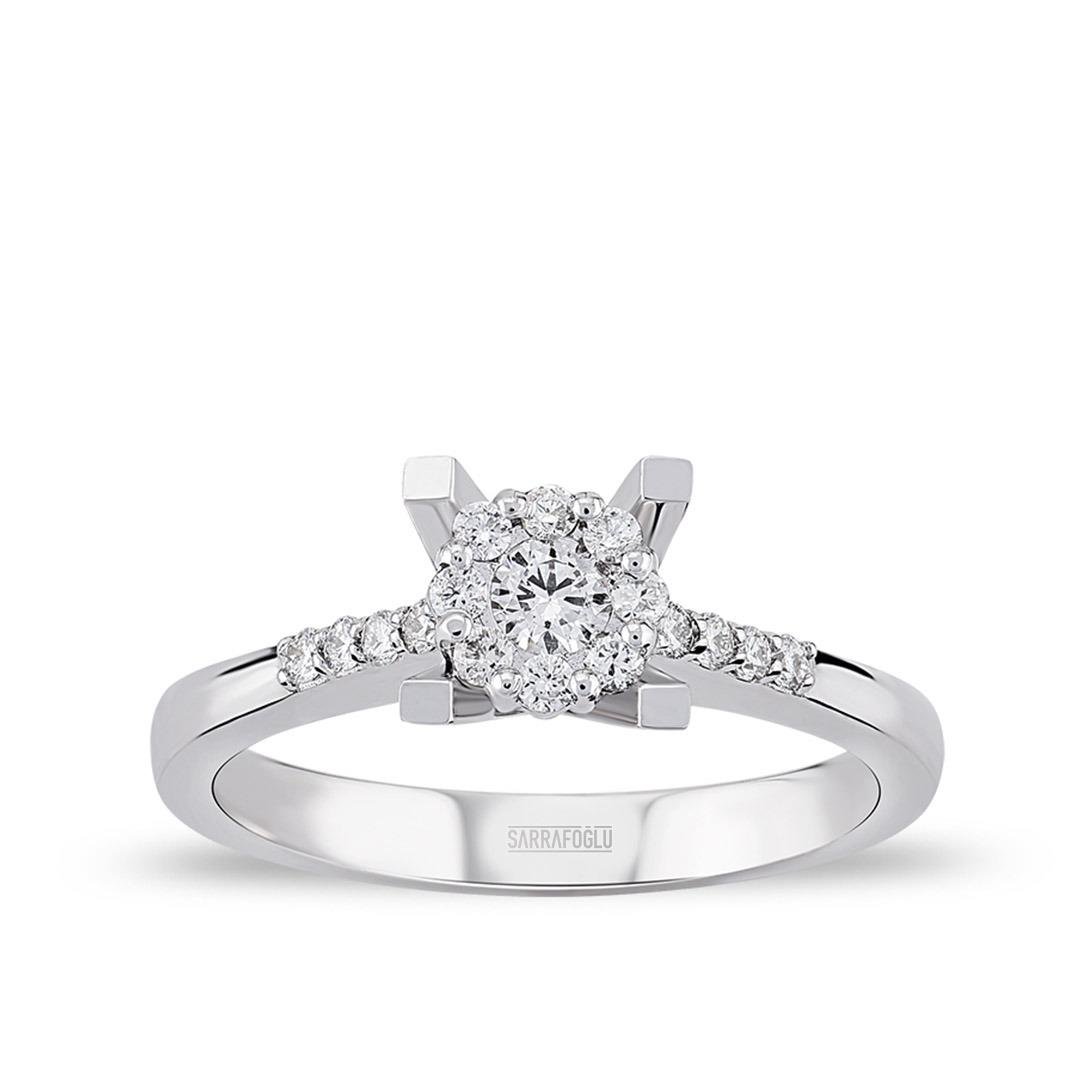 0.22 Karat Fleur Pırlanta Yüzük