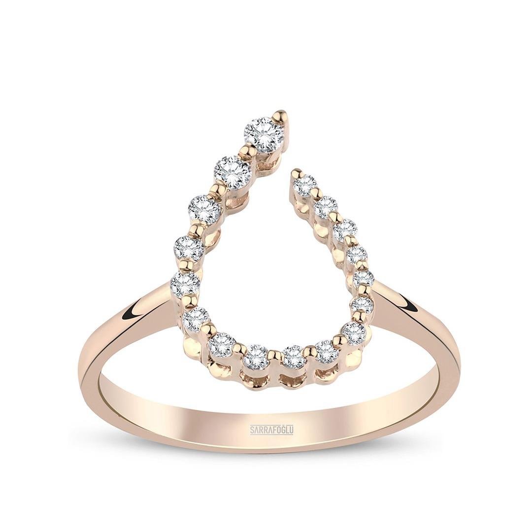 0.20 Karat Tasarım Taşlı Yüzük