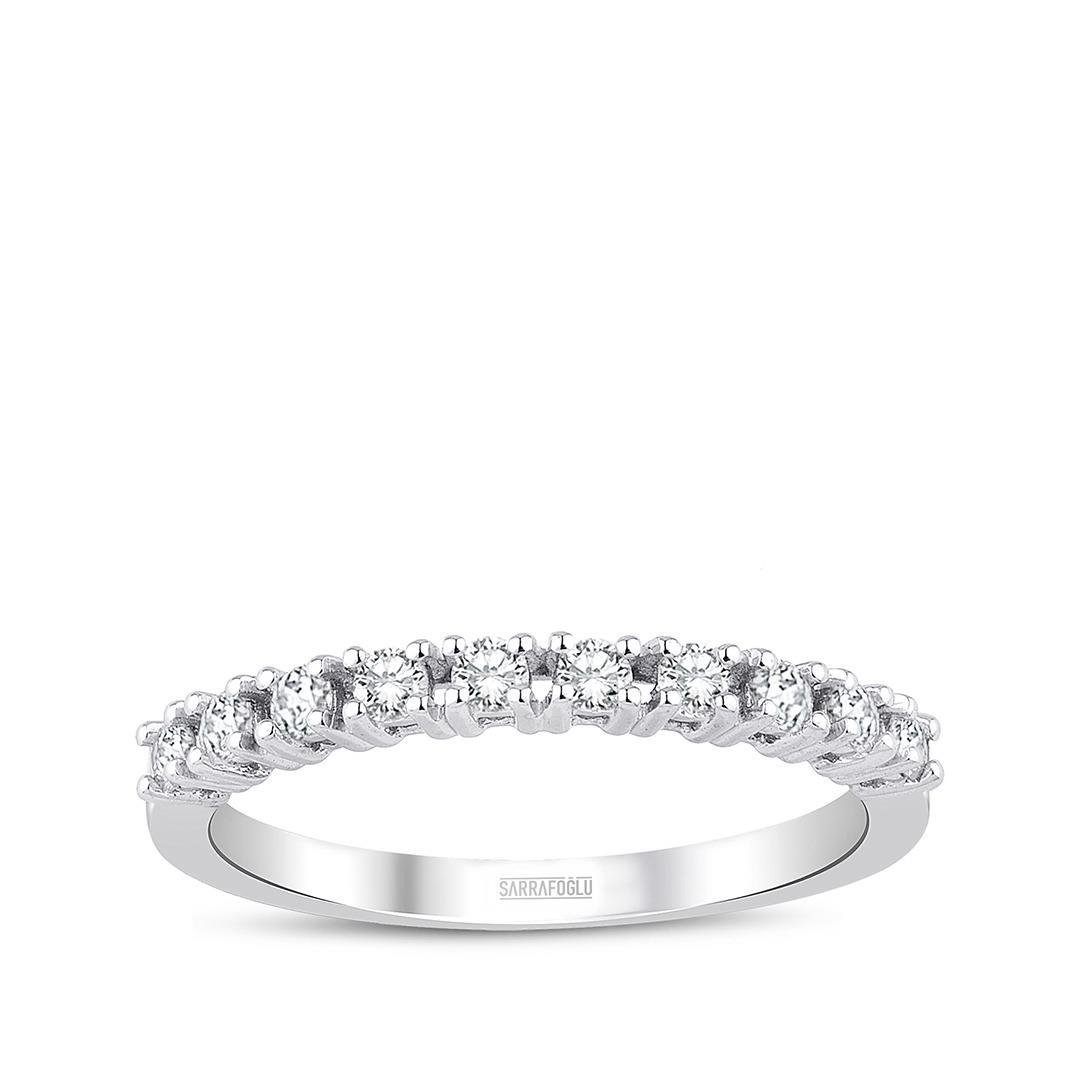 0.30 Karat Yarımtur Taşlı Yüzük