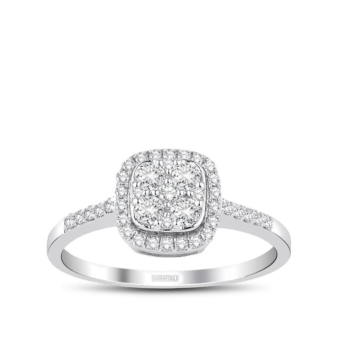 0.30 Karat Tasarım Taşlı Yüzük